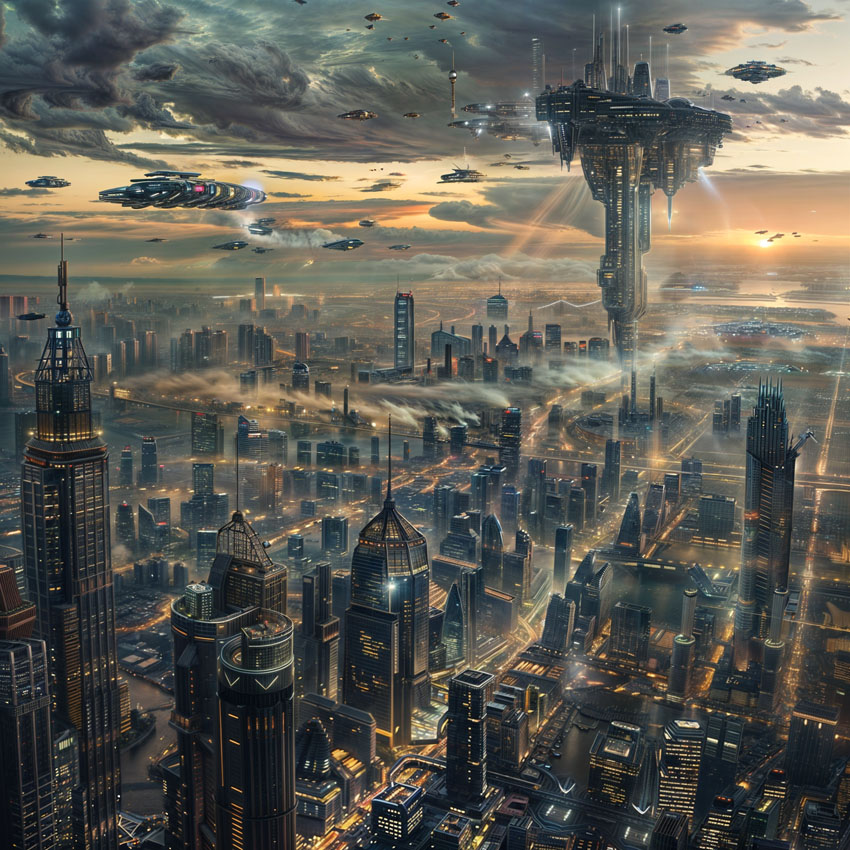 Sci-Fi Cityscape